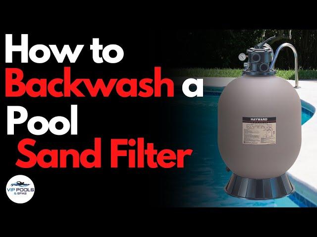 How To Backwash a Swimming Pool Sand Filter / Backwash a Pool Filter