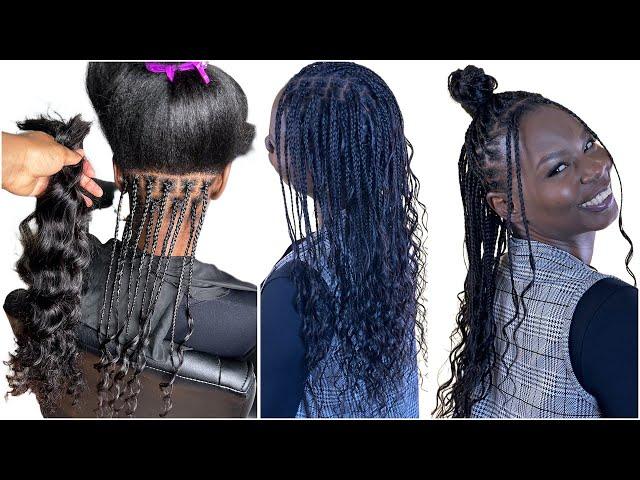 The Best Human Hair Box Braids Tutorial 2024  | Super Lightweight & Versatile | Highly Recommended