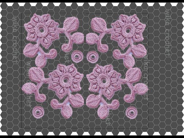 Irish Crochet Basics HOW TO JOIN CROCHET MOTIFS #irish_crochet