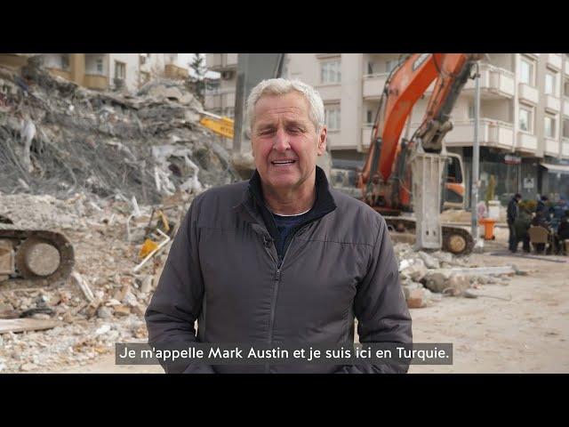 Appel urgent de ShelterBox: Mark Austin en Turquie