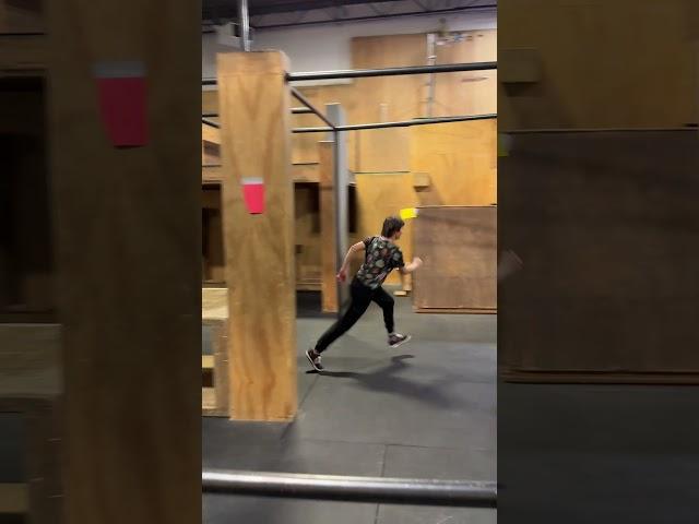  Speed parkour run by Michaela Hoelldobler (2) in USPK Qualifiers @ Apex Denver (April 6, 2024)