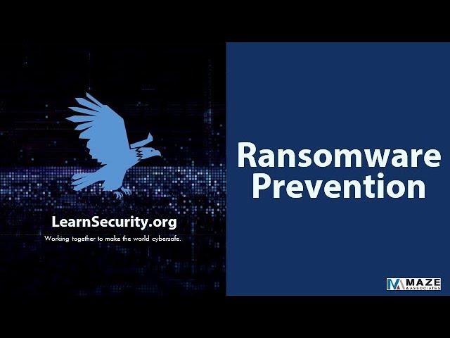 Ransomware Prevention Part 1