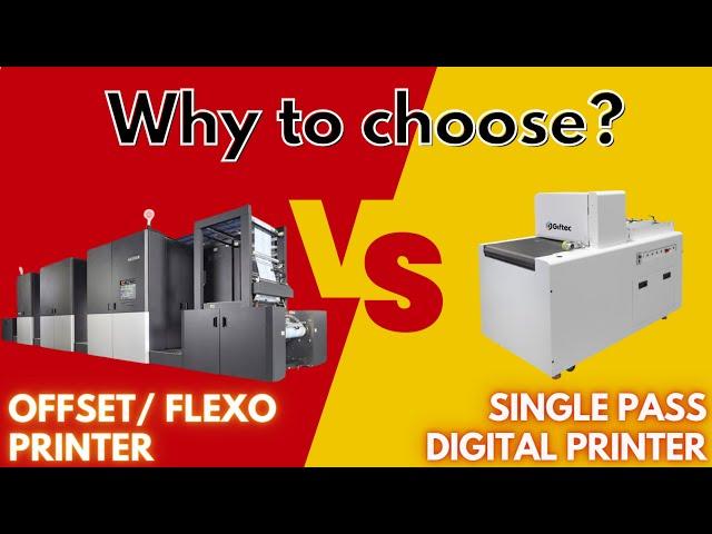 Single pass digital packaging printer VS offset/flexo printer, why to choose?#packagingmachine