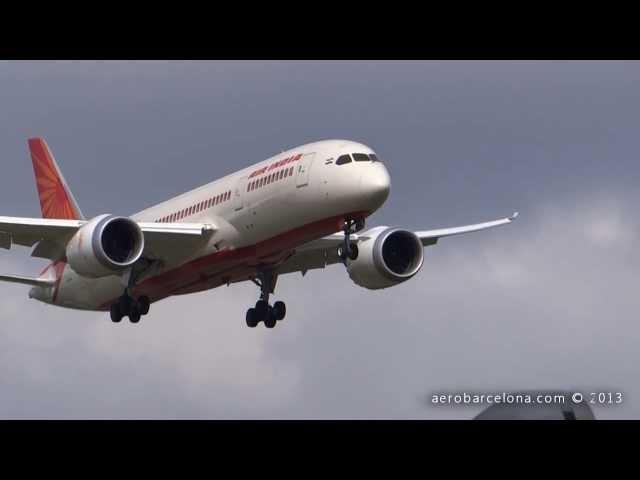 [FULL HD] Air India 787-8 [VT-ANJ] Dreamliner landing London Heathrow