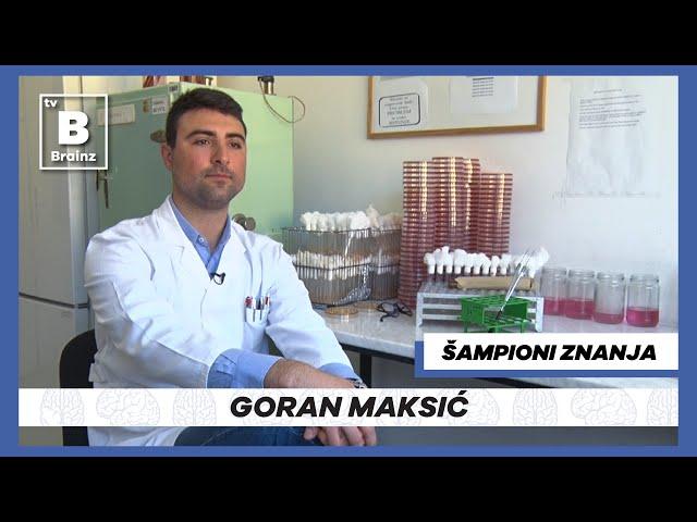 Šampioni znanja - Goran Maksić