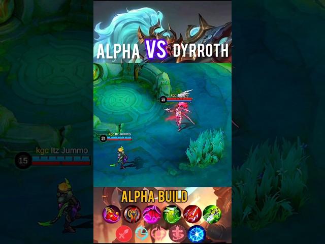Alpha vs Dyrroth Mlbb #1v1 #alpha #dyrroth #shots #mlbb