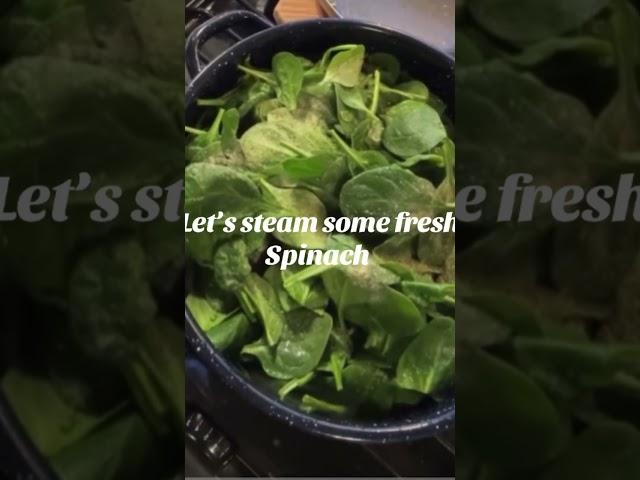 Steamed Spinach #rvliving #food #spinach #rvblogger
