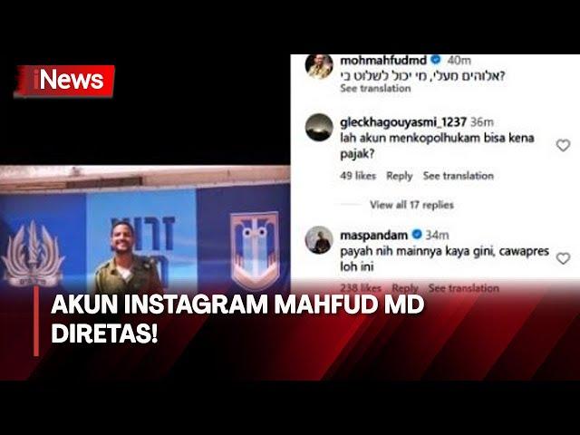 Akun Instagram Menkopolhukam Mahfud MD Diretas