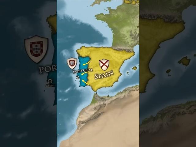 Why wasn't Portugal Conquered by Spain? #shorts #japan #map