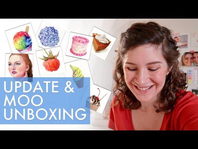 Art Studio Vlog & Moo.com Unboxing