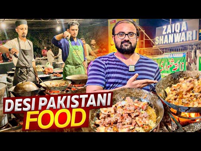 Desi Pakistani Food | Mutton Shinwari & Beef Peshawari |  Zaiqa Shinwari Koyala Krahi RYK FoodStreet