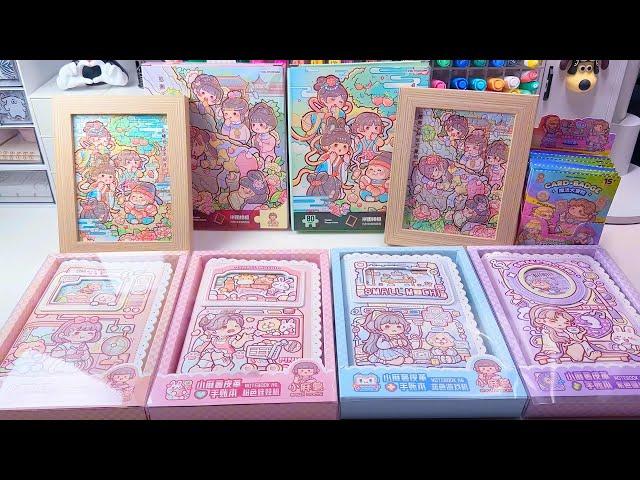 Unboxing Xiaomochi’s new product, notebook, magic adventure badge, puzzle Immersive and ASMR