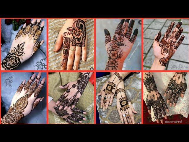 Most Beautiful & Easy Mehndi Design ideas in 2024 l Front & Back Hand Mehndi Design For Girls