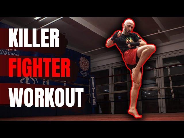 15 Minute KILLER Home Workout For Fighters (Body Weight, HIIT & Shadowboxing)