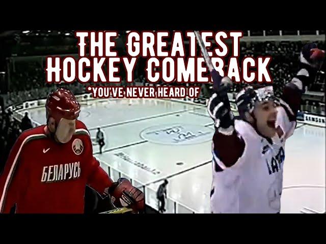 The Greatest Hockey Comeback You've Never Heard of (Latvia vs. Belarus 2005)