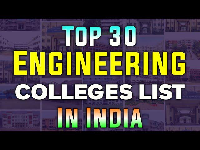 Top 30 Engineering Colleges In india | Best Engineering Colleges In india | YoursMedia