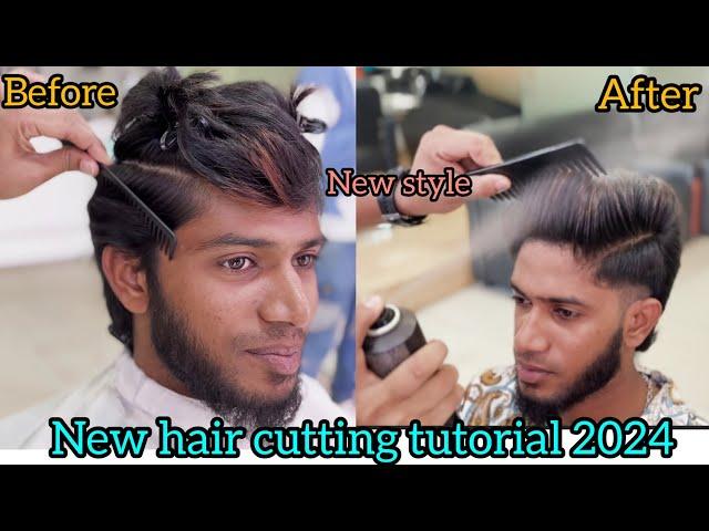 New Hair cutting  tutorial 2024 ) trending Hair cut  mens hair cut New video #haircut #styelhv