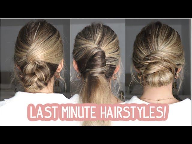 3 Quick and Easy Updo Hairstyles| Medium and Long Hairstyles