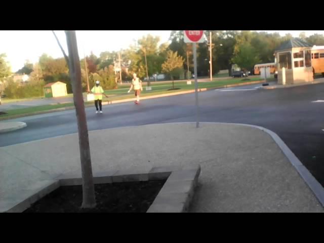 Crossing guard at the high school(4)