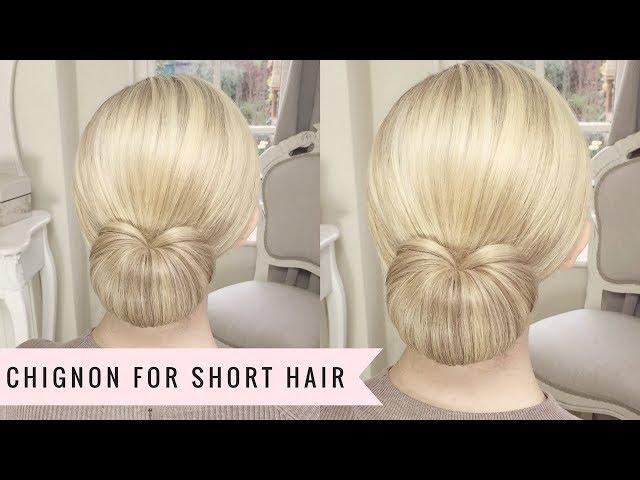 A Chignon for Short Hair by Sweethearts Hair