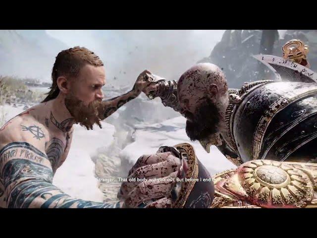 Kratos vs Baldur, The Stranger - God of War 2018