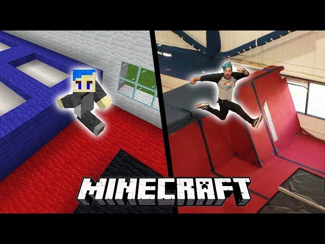 Minecraft Parkour In Real Life (With Parkour POV)