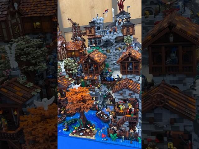 Unbelievable Viking LEGO MOC! Can you spot Superman? #LEGO #Vikings #BrickUniverse