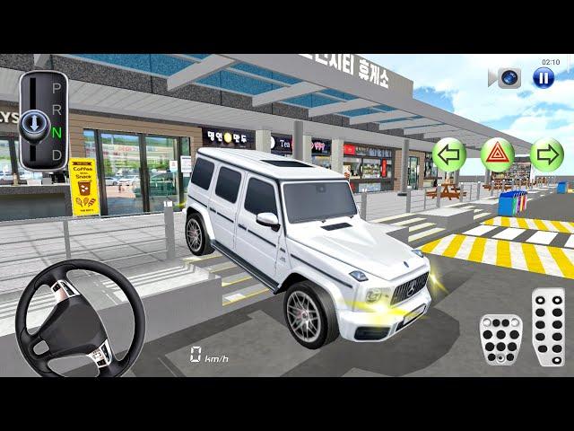 New Luxurious Mercedes G63 Parking in Rest Area: 3D Driving Class - Car Game Android Gameplay