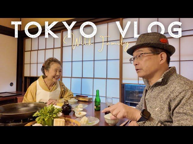 東京家族旅行vlog｜結婚一年半兩家人終於見面了️也是我們家睽違20年的東京！與家人相處的時光真的太幸福了｜水瓶小姐