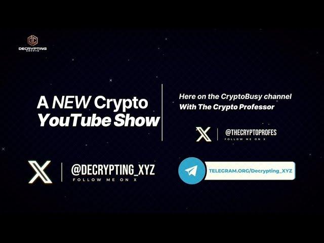 DECRYPTING CRYPTO - Coming Soon!!! Hosted by THE CRYPTO PROFESSOR