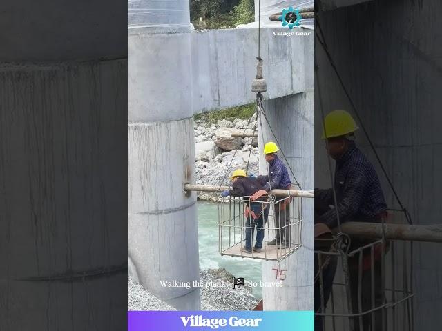 My Palms are SWEATING! These Construction Workers are FEARLESS! #construction #skills #extremework