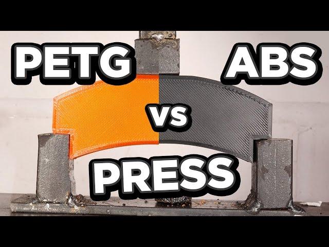 PETG vs ABS vs Hydraulic Press | Ultimate Hydraulic Press Channel