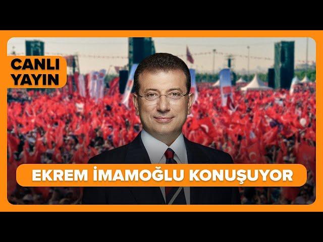 #CANLI | İstanbul Büyükşehir Belediye Başkanı Ekrem İmamoğlu, konuşuyor