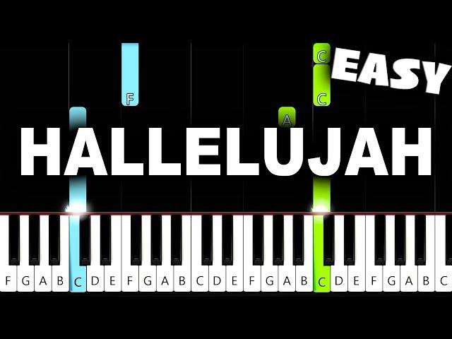 Hallelujah (Alexandra Burke) - EASY Piano Tutorial