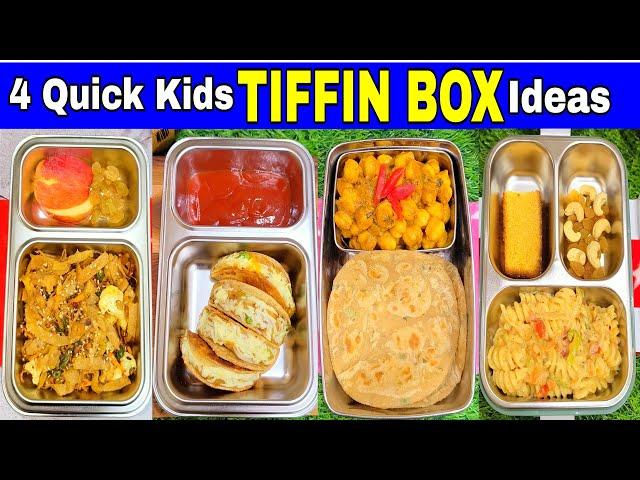 4 Days 4 Tiffin Recipes For Kids | School Tiffin Box Recipes | Healthy Tiffin Bites