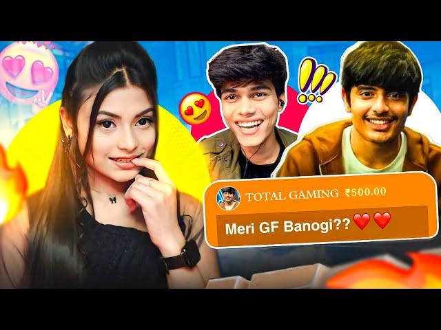 TOTAL GAMING SUPERCHAT ME| Omegle Reaction | Proposing Valentine on Omegle Ft.@TotalGaming093