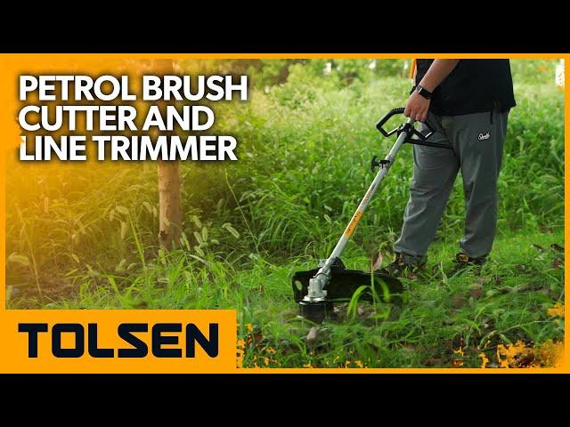 TOLSEN 32.6cc Petrol Brush Cutter and Line Trimmer