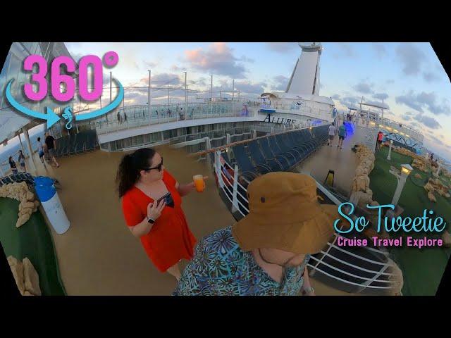 Allure of the Seas 360° Video! - FlowRider Competition, Ship Exploration & More! Royal Caribbean