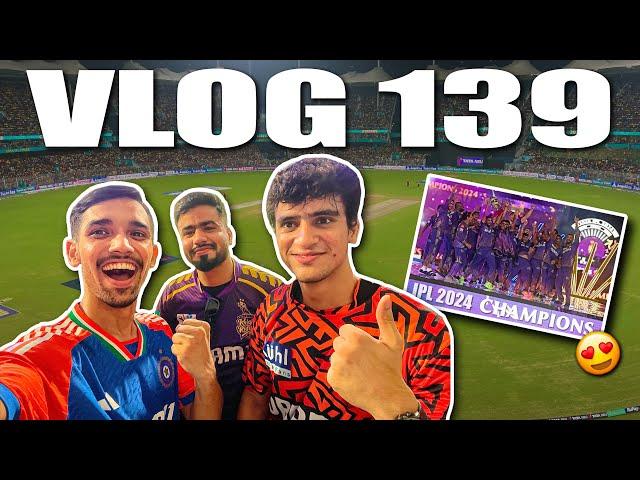 Watching my FIRST IPL FINAL Match| KKR vs SRH| Cricket Cardio in Chepauk Stadium