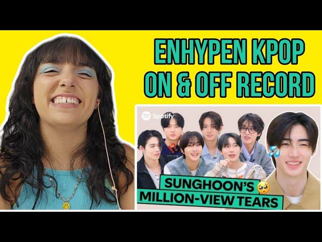 ENHYPEN shares the shock of SUNGHOON’s tearsㅣK-Pop ON! & OFF the Record | REACTION