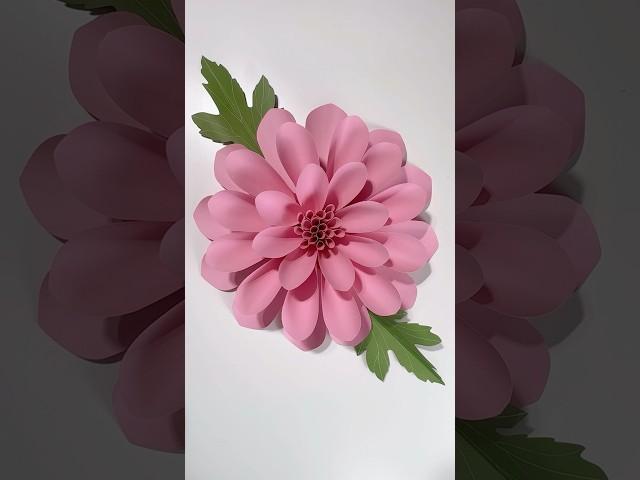 DIY Paper Ball dahlia (inspired) flower #diypaperflower #giantflowers #paperflowertutorial #diy