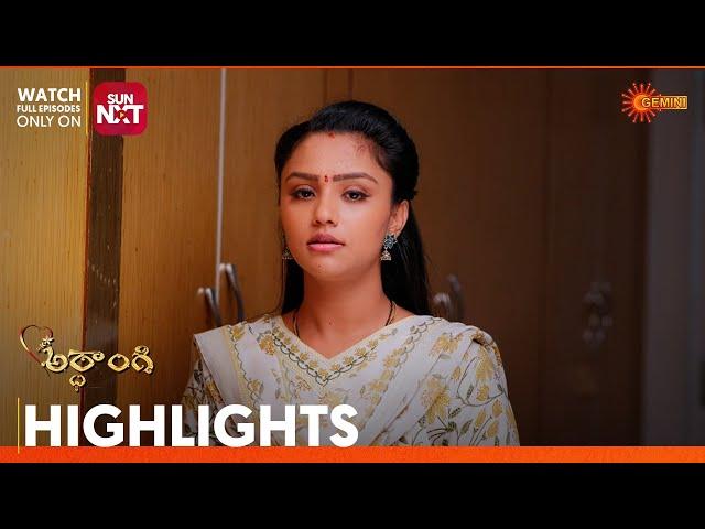 Ardhangi - Highlights of the day | Watch full EP only on Sun NXT | 18 Sep 2024 | Gemini TV