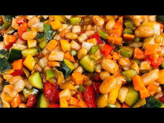 No Cooking Chakalaka~Braai Salad~The Best Chakalaka Recipe~Quick And Easy Salad~South African Salads