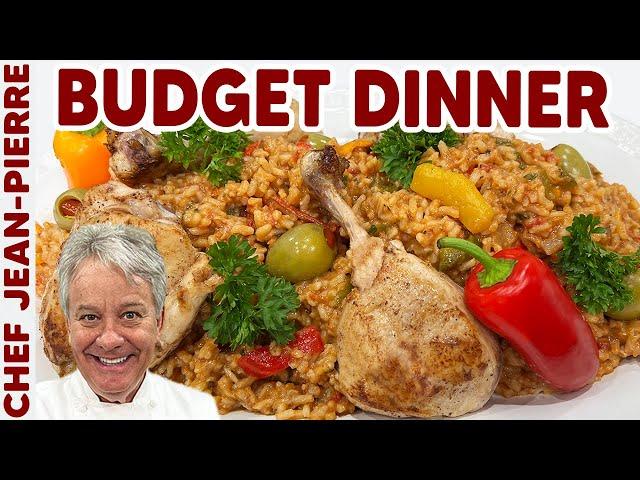 Chicken with Rice Budget Dinner Recipe | Chef Jean-Pierre
