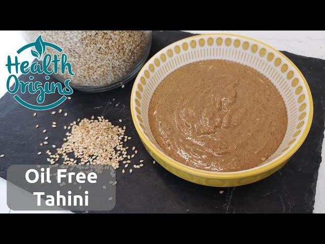 Homemade Tahini - only one ingredient! (no oil)