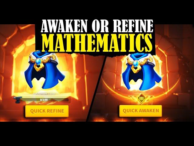 Awaken vs Refine Mathematics (ULTIMATE GUIDE) - Rise of Kingdoms