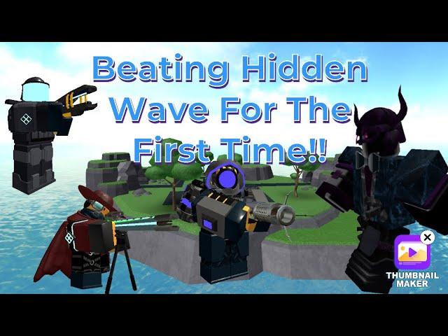 The First Time I Beat Hidden Wave On TDS!!! Raw Footage | Roblox Tower Defense Simulator