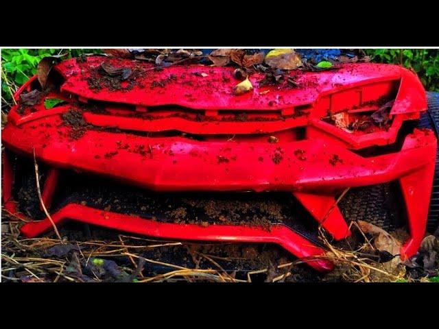 LAMBORGHINI VENENO Abandoned Vehicle Restoration (Children's Electric Scooter) | Rebuild broken car