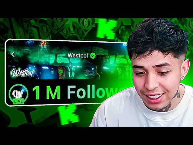 WESTCOL ALCANZA 1 MILLÓN DE SEGUIDORES EN KICK 