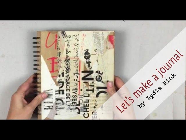 Lets make an art journal - create a journal, journal making